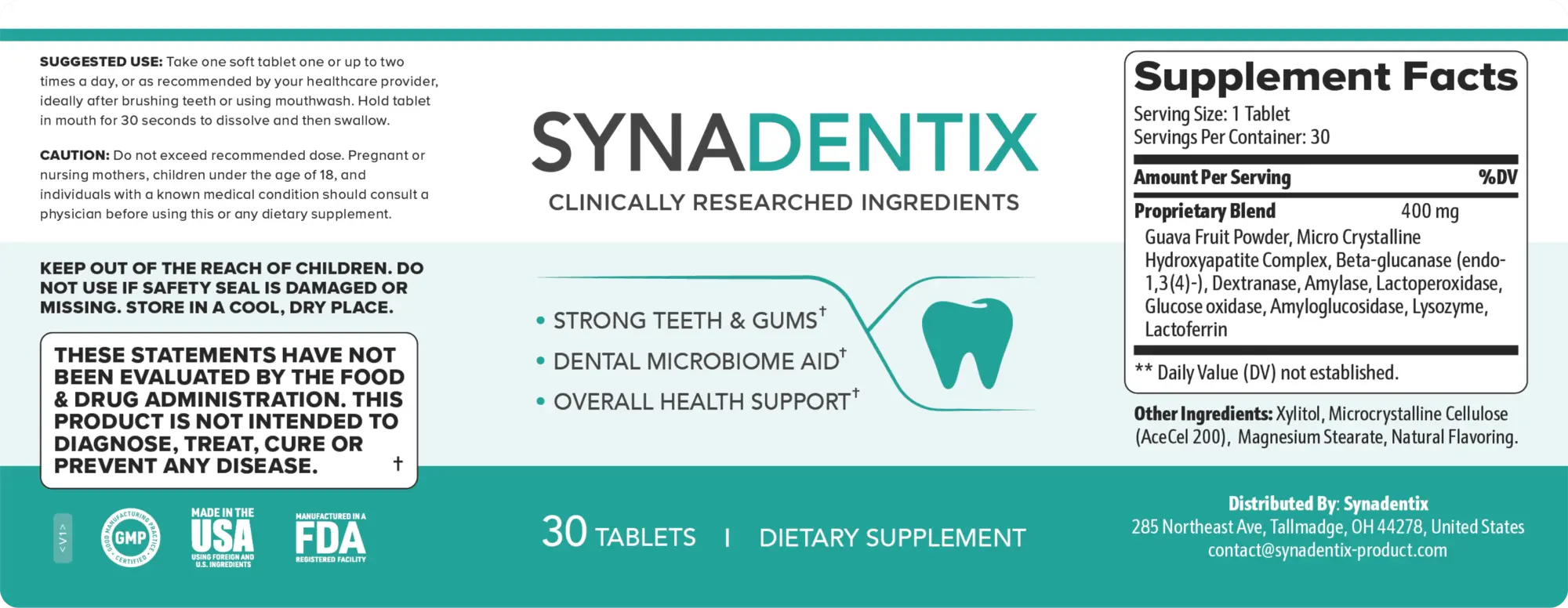 Synadentix Official Oral Health Formula